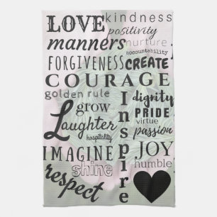 Hand Towel - Kitchen - Family Rules