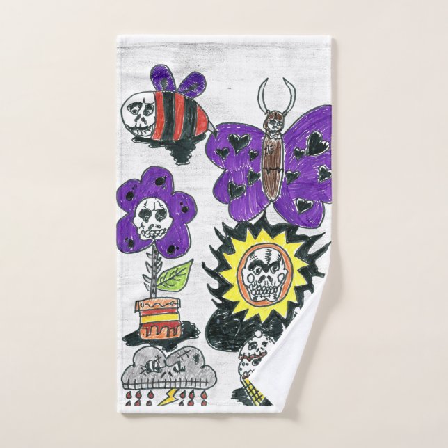 hand towel, pencil drawing. hand towel (Hand Towel)