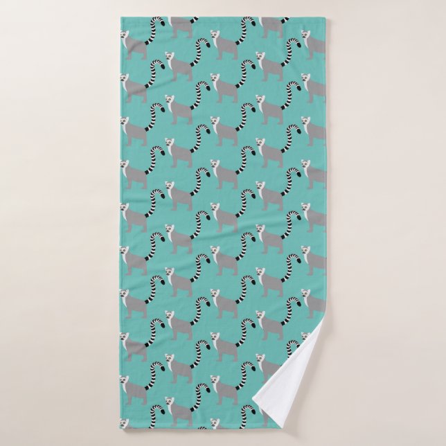 hand towel ring-tailed lemur - Handtuch Katta (Bath Towel)