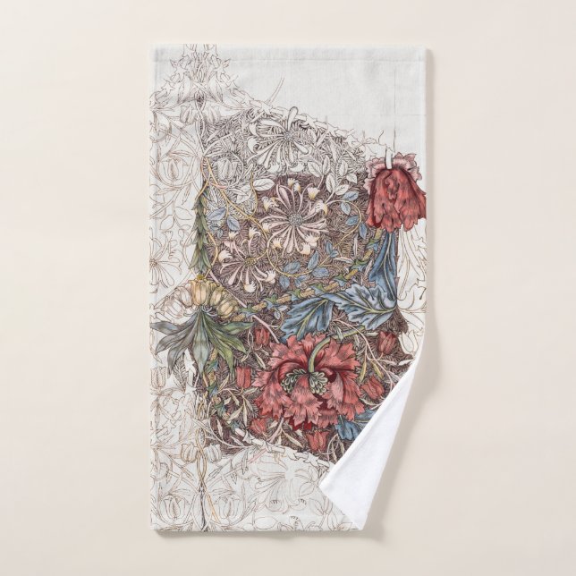 HAND TOWEL : WILLIAM MORRIS : HONEYSUCKLE + TULIP (Hand Towel)