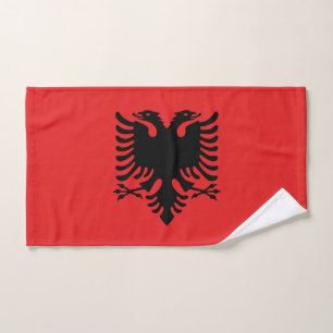 Hand Towel with Flag of Albania