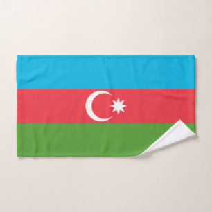 Hand Towel with Flag of Azerbaijan