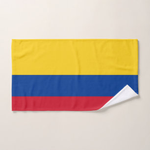 Hand Towel with Flag of Colombia