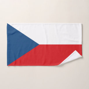 Hand Towel with Flag of Czechia