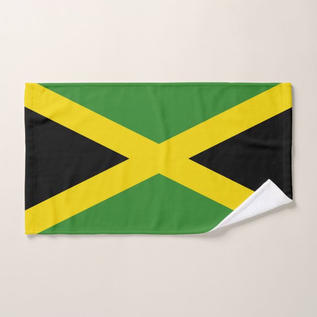 Hand Towel with Flag of Jamaica (Hand Towel)