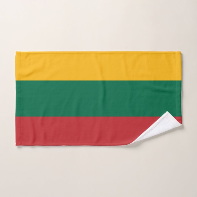 Hand Towel with Flag of Lithuania (Hand Towel)