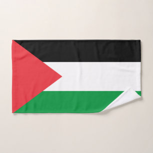 Hand Towel with Flag of Palestine