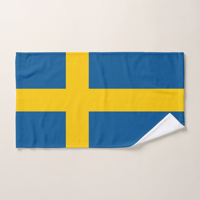 Hand Towel with Flag of Sweden (Hand Towel)