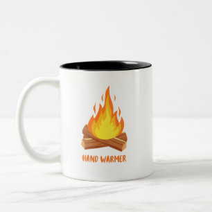 Hand Warmer Camp Fire  Two-Tone Coffee Mug