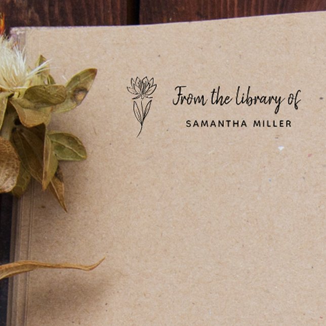 Hand-written Botanical Custom Book The Library Of  Rubber Stamp (Creator Uploaded)