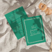 Hand-Written colourful Retro Modern Wedding Detail