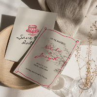 Hand Written Drawn Retro Whimsical Fun  Wedding