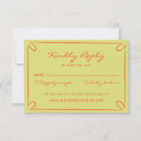 Hand Written Pinstripes Whimsical Italian Wedding