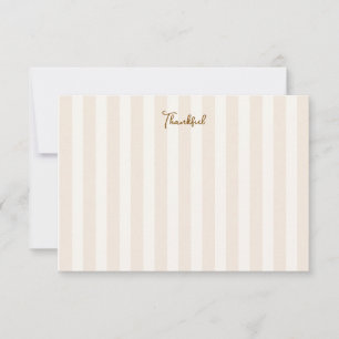 hand written thankful thanks giving note card