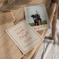 Hand-Written Vintage Colourful Photo Modern Weddin