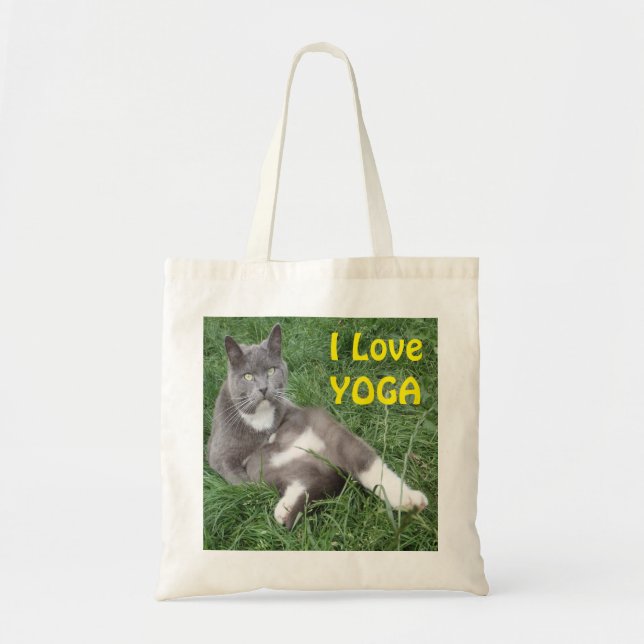 Handbag Cat I Love Yoga (Front)