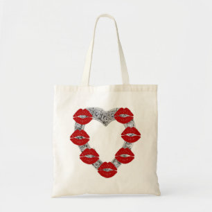 Handbag Diamond Heart With Kisses