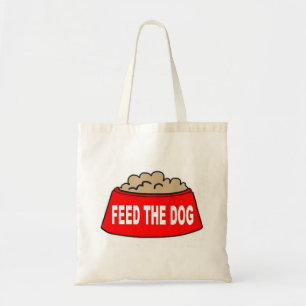 Handbag Dog Food Bowl Red Feed The Dog