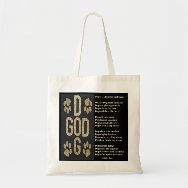 Handbag Dog Is God Spelled Backwards (Front)