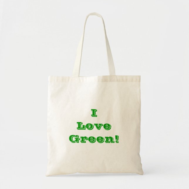 Handbag I Love Green (Front)