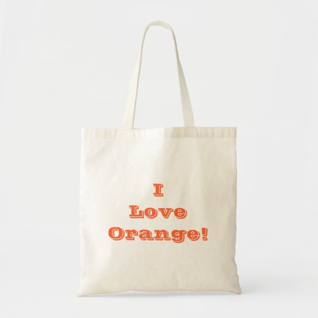 Handbag I Love Orange (Front)