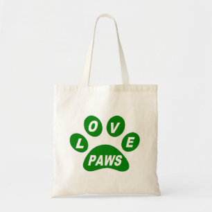 Handbag Love Paws on Paws Green