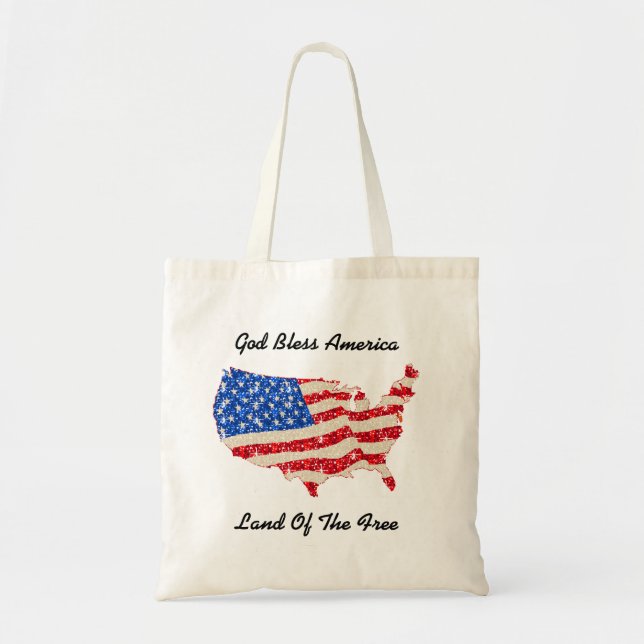 Handbag USA Flag God Bless America (Front)