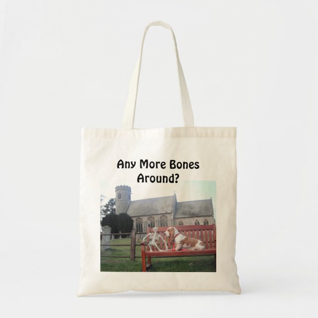 Handbag With Basset Hound Talking To Mr Bones (Front)