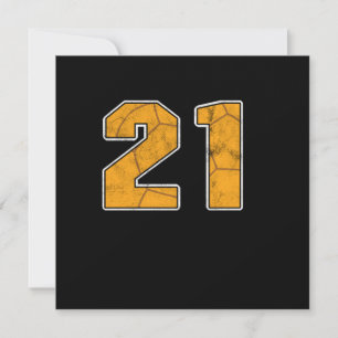 Handball 21 st Birthday Celebration Sports Gift Invitation