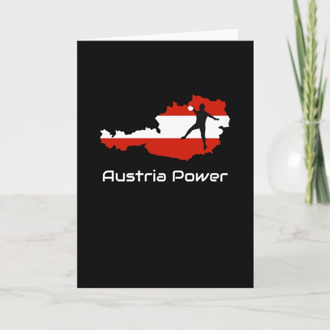 Handball -Austria Power Austria Shirt Card (Front)