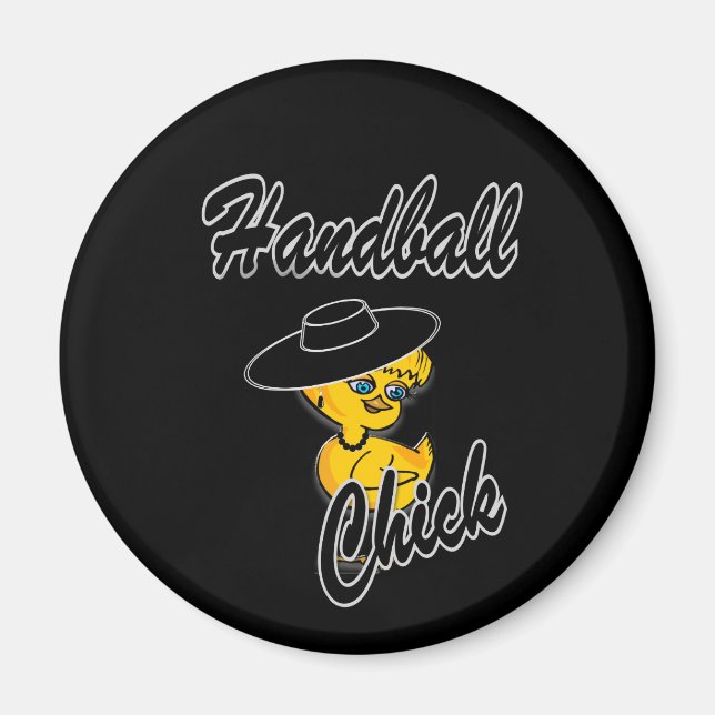 Handball Chick #4 Magnet (Front)