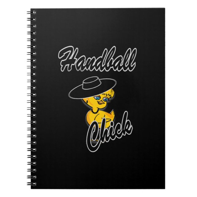 Handball Chick #4 Spiral Notebook (Front)