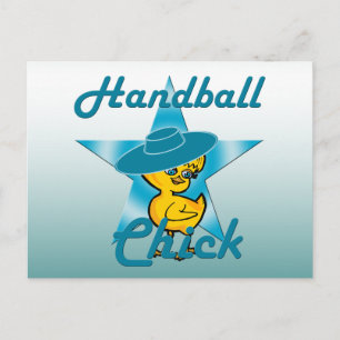 Handball Chick #7 Postcard