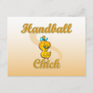 Handball Chick Postcard