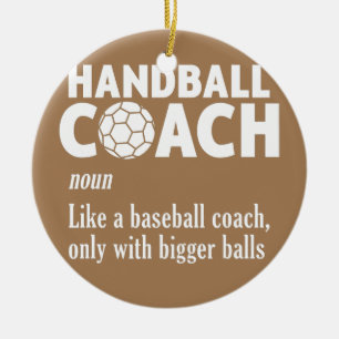 Handball Coach Handball Player Sport Game Ceramic Tree Decoration