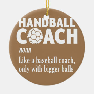 Handball Coach Handball Player Sport Game Ceramic Tree Decoration