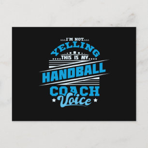 Handball Coach Postcard