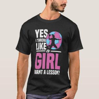Handball Girl Women Power Female Empowerment Femin T-Shirt