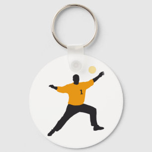 handball goal keeper key ring