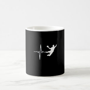 Handball - Handball Player Heartbeat Coffee Mug