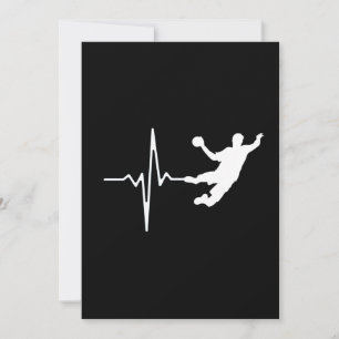 Handball - Handball Player Heartbeat Invitation
