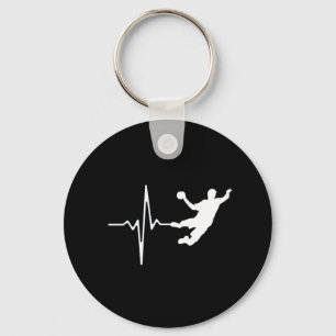 Handball - Handball Player Heartbeat Key Ring