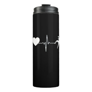 Handball Handball Player Heartbeat Thermal Tumbler