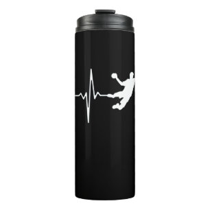 Handball - Handball Player Heartbeat Thermal Tumbler