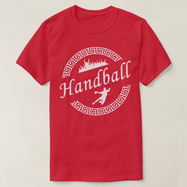 Handball Handballer Ball Sports Sport Teamsport am T-Shirt (Design Front)