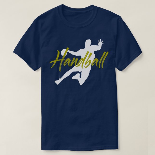 Handball Handballer Ball Sports Sport Teamsport am T-Shirt (Design Front)