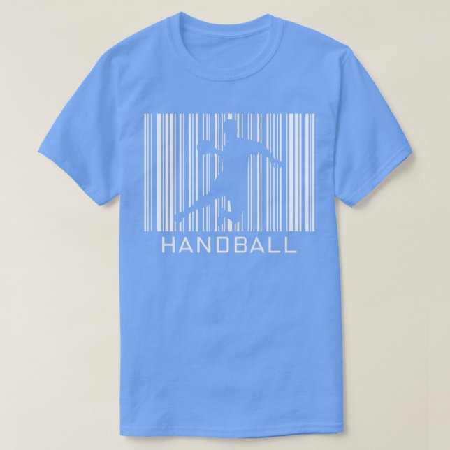 Handball Hobby with Barcode 4 T-Shirt (Design Front)