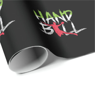 handball jumping wrapping paper