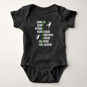 Handball Kempa Man Marker Drop Throw Gift Baby Bodysuit
