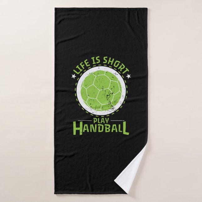 Handball Life is Short Bath Towel (Bath Towel)